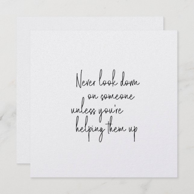 HUMANITY 5,25 x 5,25 Karte (Vorne/Hinten)