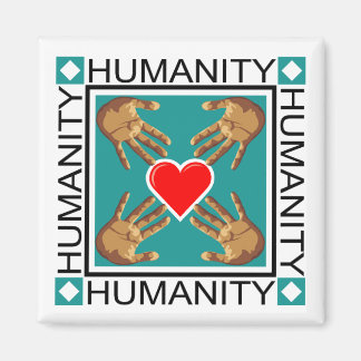 Humanity Briefmarke Magnet