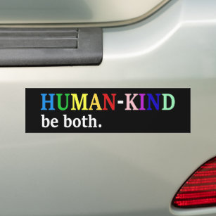 Humankind Be Both Kindness Awareness Autoaufkleber