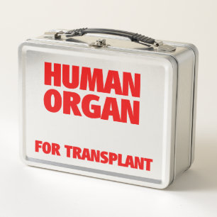 Humanorgan für die Transplantation Metall Brotdose