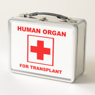 Humanorgan für Transplantation Metall Brotdose