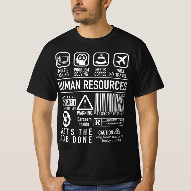 Humanressourcen - Definition von Symbolen für den  T-Shirt (Vorderseite)