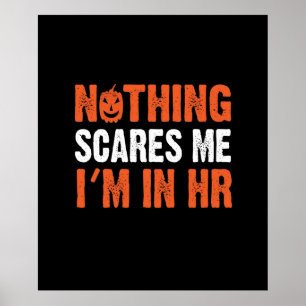 Humanressourcen Halloween HR Witziges Kostüm Poster