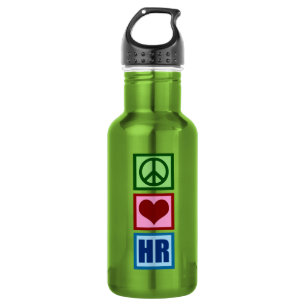 Humanressourcen - Liebe für Frieden Edelstahlflasche