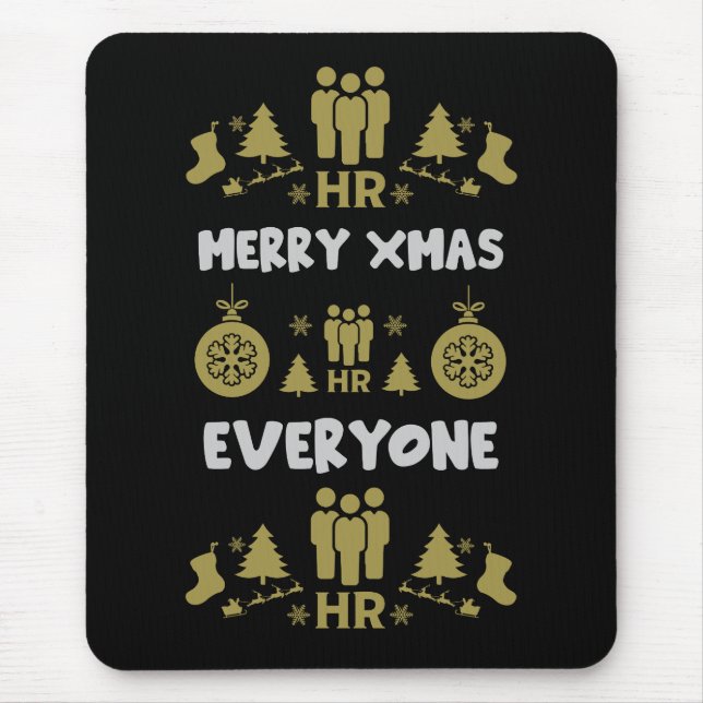 Humanressourcen Ugys Weihnachtsgeschenke Mousepad (Vorne)