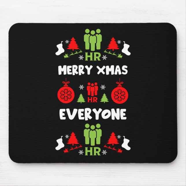 Humanressourcen Ugys Weihnachtsgeschenke Mousepad (Vorne)