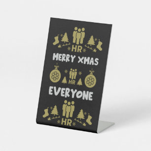 Humanressourcen Ugys Weihnachtsgeschenke Sockelschild