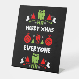 Humanressourcen Ugys Weihnachtsgeschenke Sockelschild