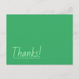 Humbel, Minimalistisch "Danke!" Postkarte