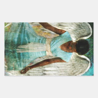 Humble Angel Rechteckiger Aufkleber