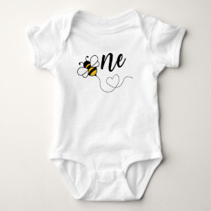 Humble Bee First Birthday Outfit für Mädchen Baby Strampler