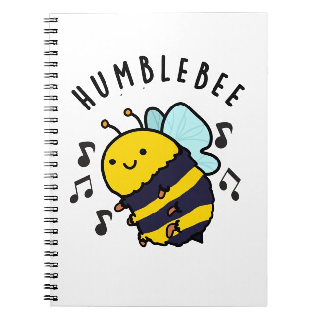 Humble Bee Funny Bumblebee Pun Notizblock (Vorderseite)