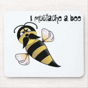Humble Bee mit Mustache Mousepad