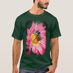Humble Bee Pink Daisy Blume T-Shirt