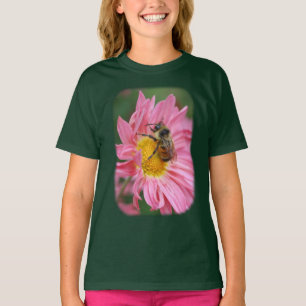 Humble Bee Pink Daisy Blume T-Shirt