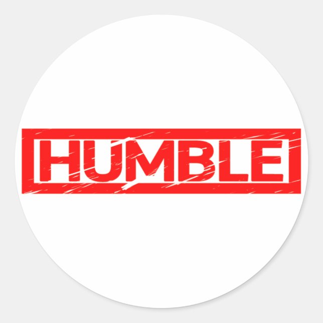 Humble Briefmarke Runder Aufkleber (Vorderseite)