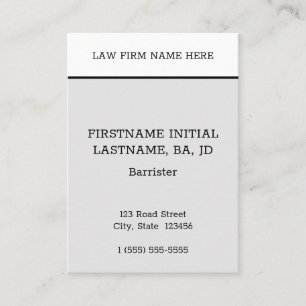 Humble, minimale Visitenkarte