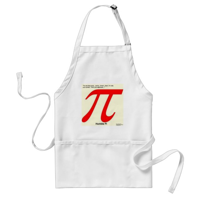 Humble Pi R Square Funny Schürze (Vorne)