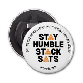HUMBLE STACK SATS Crypto bleibe Flaschenöffner