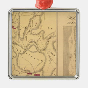 Humboldt-Bergbau u. Hinweis Co Silbernes Ornament