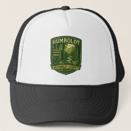 Humboldt County “Land of Giants” Vintage Badge Truckerkappe