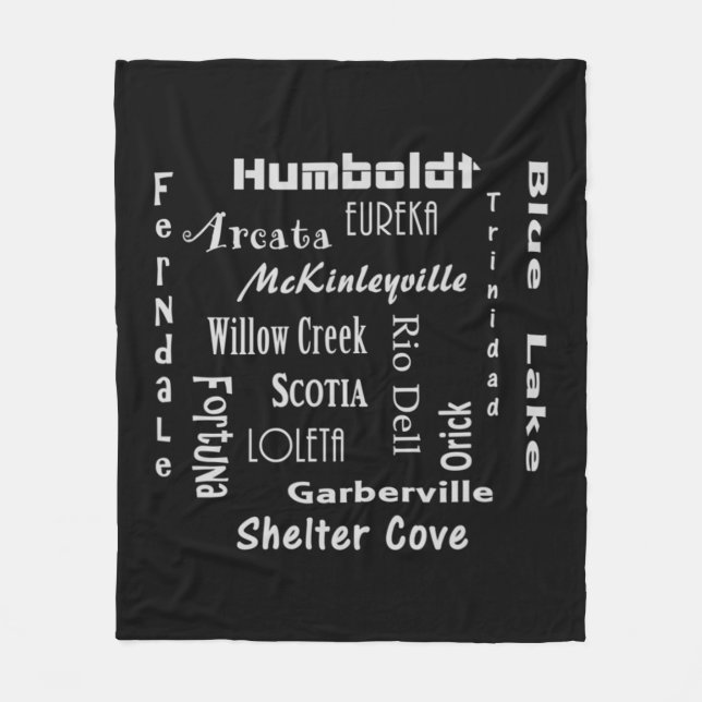 Humboldt-Landkreis Fleecedecke (Vorderseite)