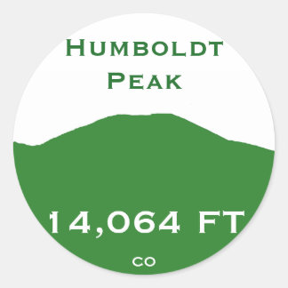 Humboldt Peak Runder Aufkleber