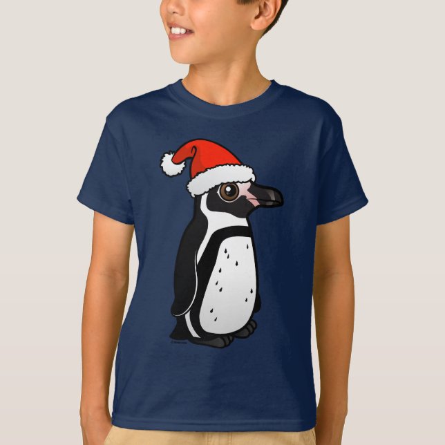 Humboldt Penguin Santa T-Shirt (Vorderseite)