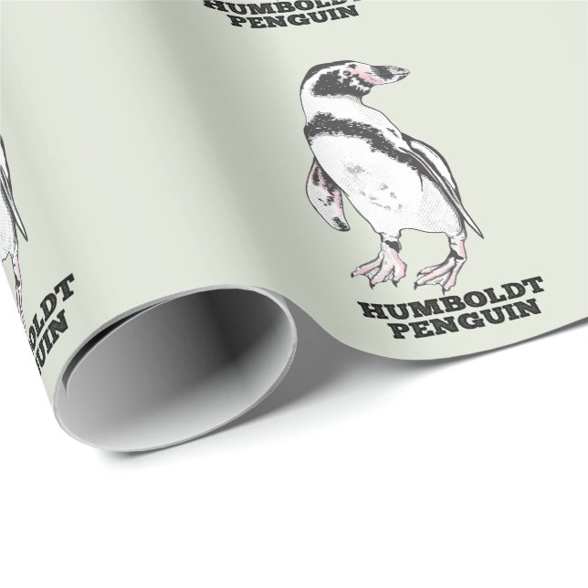 Humboldt-Pinguin Geschenkpapier (Rolleneckpunkt)