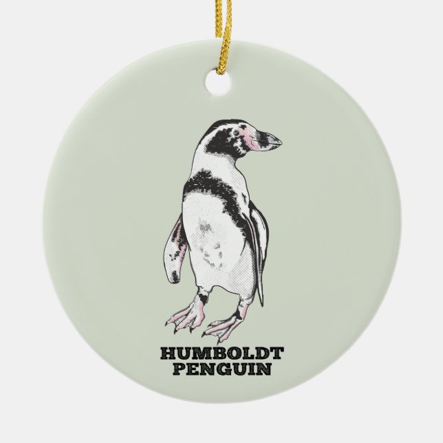 Humboldt-Pinguin Keramik Ornament (Vorne)