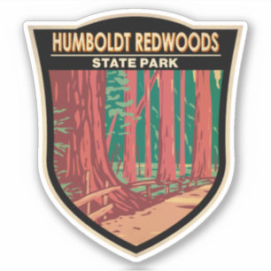 Humboldt Redwoods Staat Park Avenue of the Giants Aufkleber