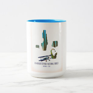 Humboldt-toiyabe-Nationalwald Nevada Karte Zweifarbige Tasse