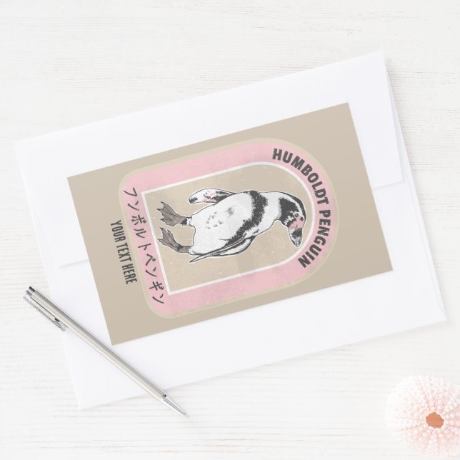 Humbolzenpinguin Rechteckiger Aufkleber (Umschlag)
