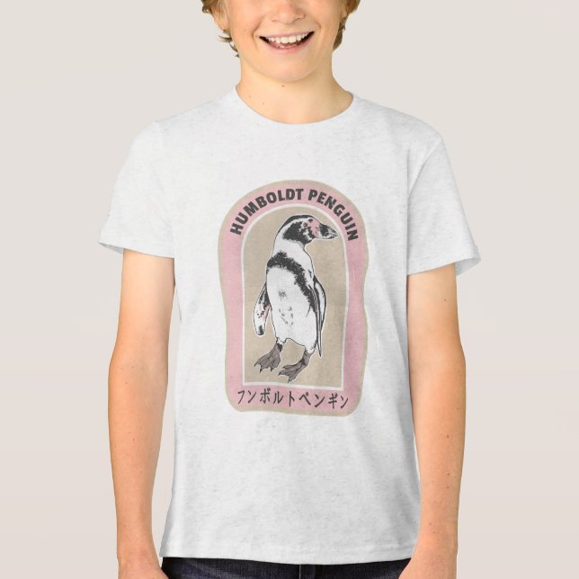Humbolzenpinguin Tri-Blend Shirt (Vorderseite)