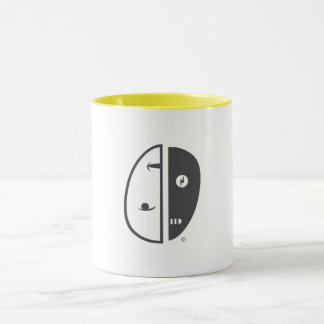 Humbot Glitch Logo Design. Tasse