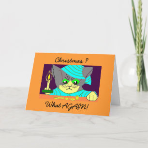 Humbug Cat Feiertagskarte