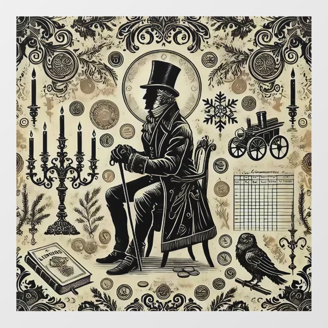 Humbug! Fensteraufkleber (Blatt)