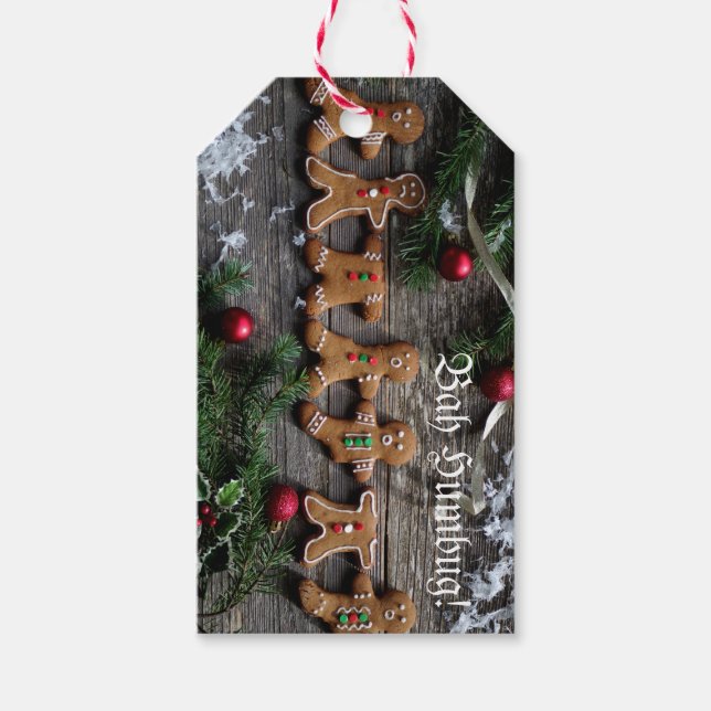 Humbug Gingerbread Geschenkanhänger (Vorderseite)