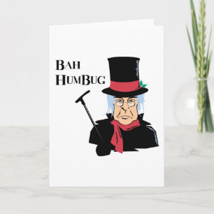 Humbug Scrooge Feiertagskarte