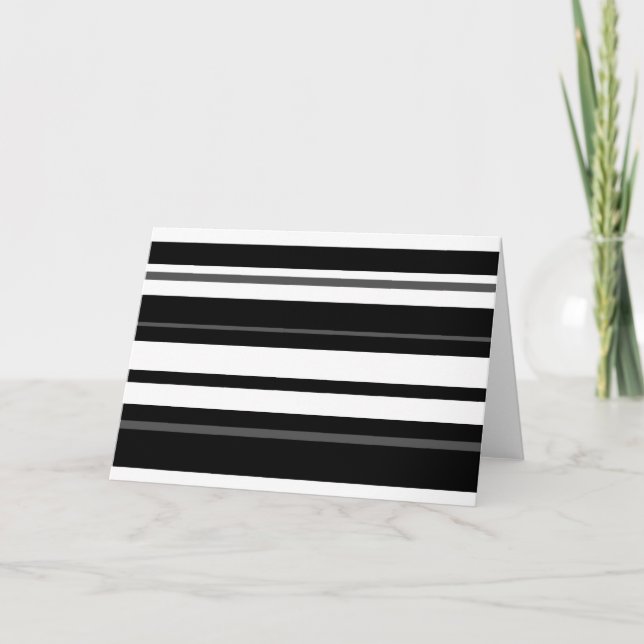 Humbug Stripe Grüße Karte (Vorderseite)