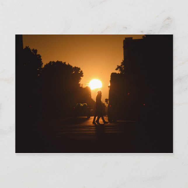 Humday Sunset Over Oakland Postkarte (Vorderseite)