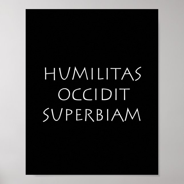 Humilias occidit superbiam poster (Vorne)