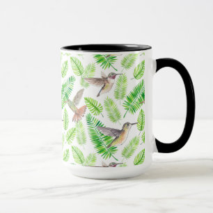 Humingvögel und tropische Blätter Tasse