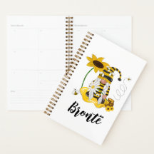 Humle Bee Sonnenblume Personalisiert Gnome Planner