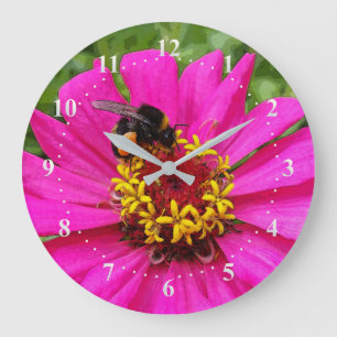 Hummel am Arbeitsplatz Große Wanduhr