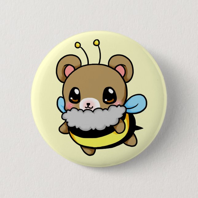 Hummel-Bär Button (Vorderseite)
