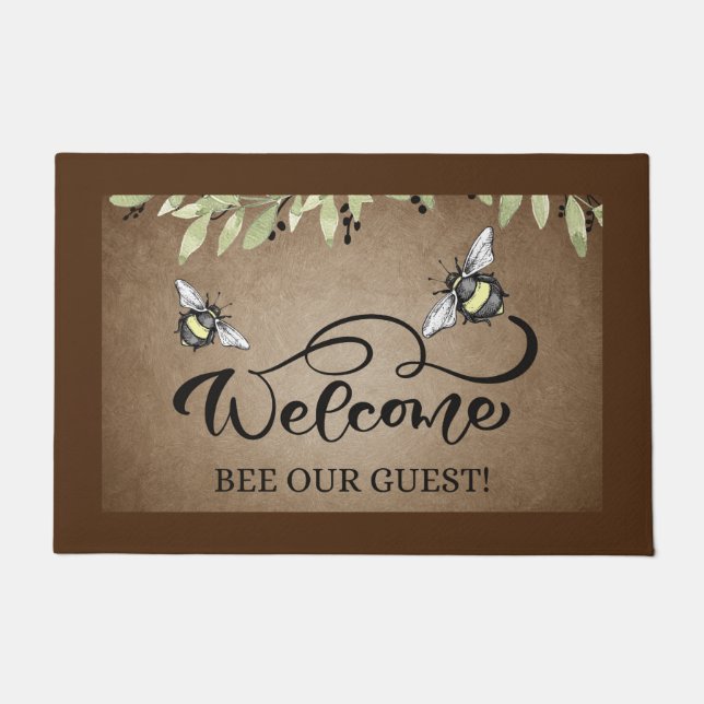Hummel "Bee" Unser Gästehaus  Fußmatte (Vorderseite)