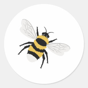Hummel-Biene Runder Aufkleber