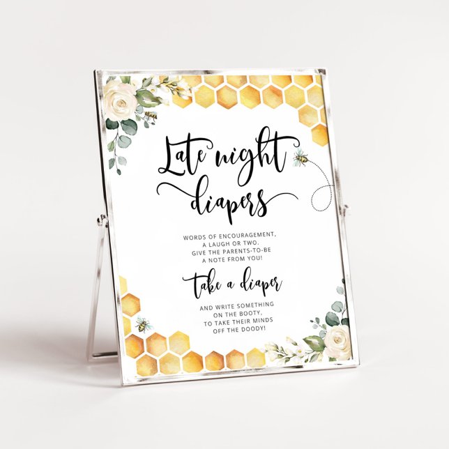 Hummel Biene Späte Nachttaucher Babydusche Poster (Von Creator hochgeladen)