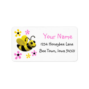 Hummel-Bienen-Baby-Dusche Adressaufkleber